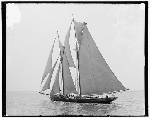 Fishing smacks [i.e. schooner], Rose Dorothea, winner of cup