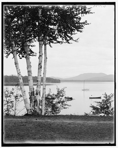 Upper Saranac Lake from the Saranac Inn, Adirondack Mts., N.Y.