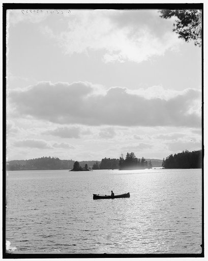 Raquette Lake, sunset from Sunset Camp, Adirondacks,N.Y.
