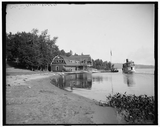 Raquette Lake, the Antlers, casino, Adirondacks, N.Y.