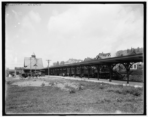 Saranac Lake, central station, Adirondacks, N.Y.