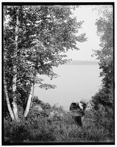 Raquette Lake, an Adirondack carry, Adirondacks, N.Y.