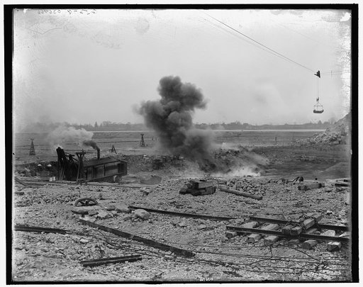 Exploding 800 lbs. of dynamite, Livingstone Channel, Mich.