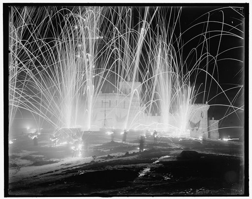 Midwinter carnival, storming the fortress, Saranac Lake, N.Y.