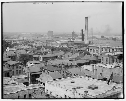 Mobile & the harbor from Bienville Square, Mobile, Ala.