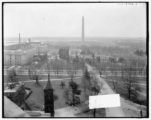 Washington from Smithsonian Institute (Institution) castle, Washington, D.C.