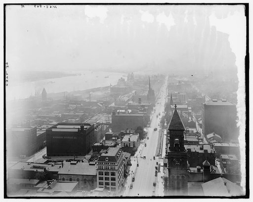 Detroit River from Dime Savings Bank Building (Dime Building), Detroit, Mich.