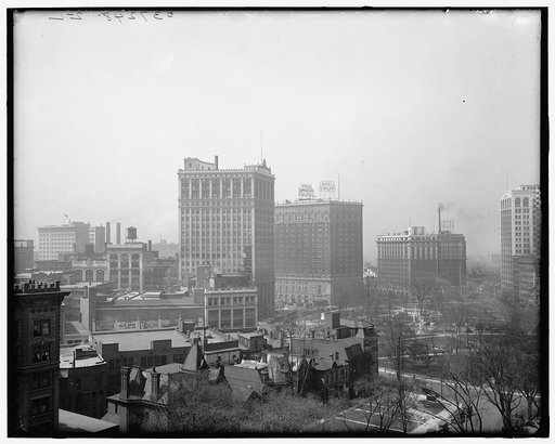 Grand Circus Park from Detroit Athletic Club Building, Detroit, Mich.