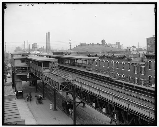 The Elevated station at Thirty-sixth Street, Philadelphia, Pa.