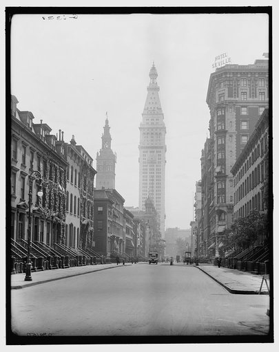 Madison Avenue and the towers, New York, N.Y.