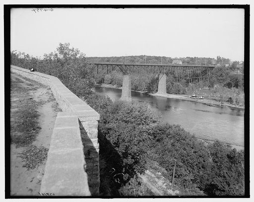 The Bridge from east parapet, Fort Snelling, Minn.