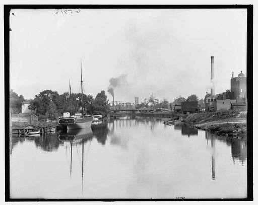 Early morning on the Black River, Port Huron, Mich.