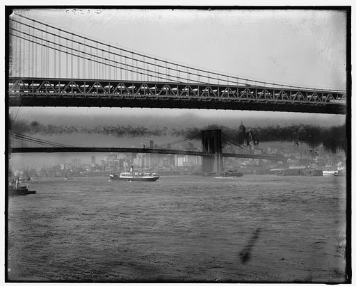 Under the Manhattan and Brooklyn bridges, New York, N.Y.