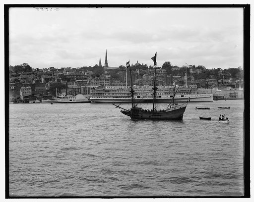 The Water front, Newburgh and the Half Moon