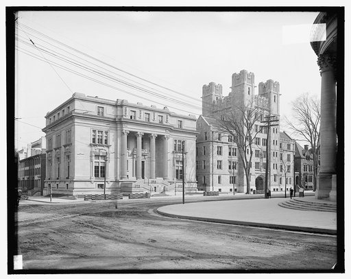 Byers Hall and new Vanderbilt Hall, Yale University, New Haven, Conn.