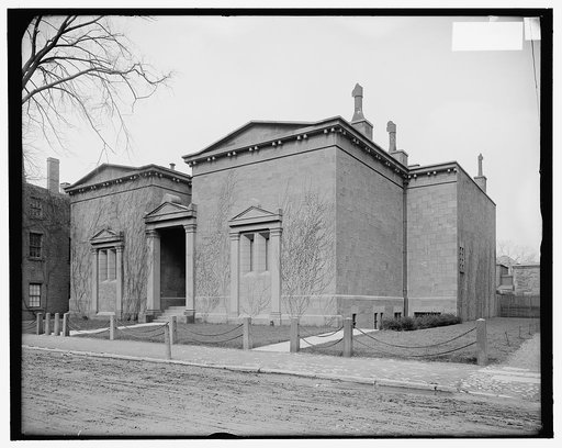 Hall of Skull and Bones fraternity house, Yale University, New Haven, Conn.