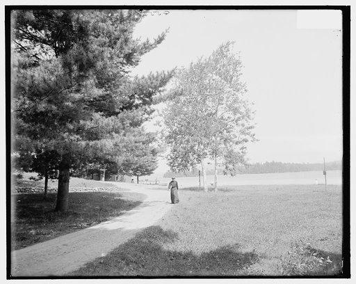 Road to the casino, the Antlers, Raquette Lake, Adirondack Mtns., N.Y.