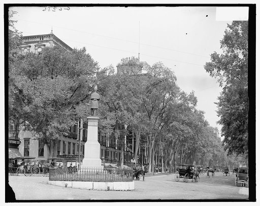 Grand Union Hotel and Broadway at Monument Square, Saratoga Springs, N.Y.