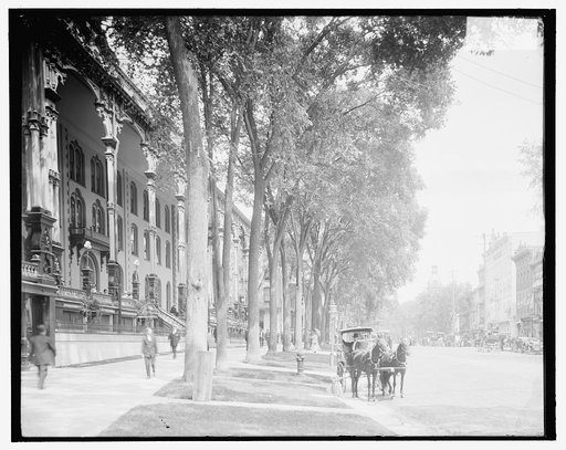 United States Hotel and Broadway, Saratoga Springs, N.Y.
