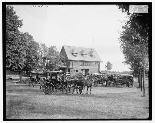 Club house at the race track, Saratoga Springs, N.Y.