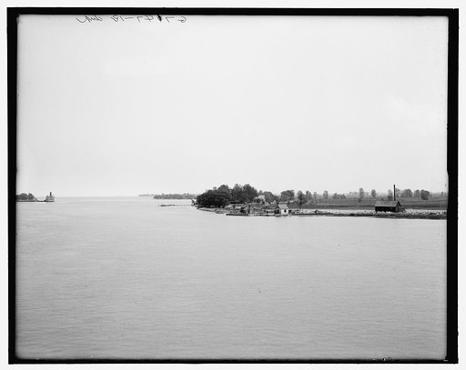 Canadian shore from Peche Island, Lake St. Clair