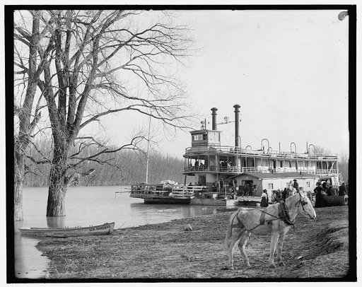 River packet Chas. H. Organ landing at Mound City, Memphis, Tenn.