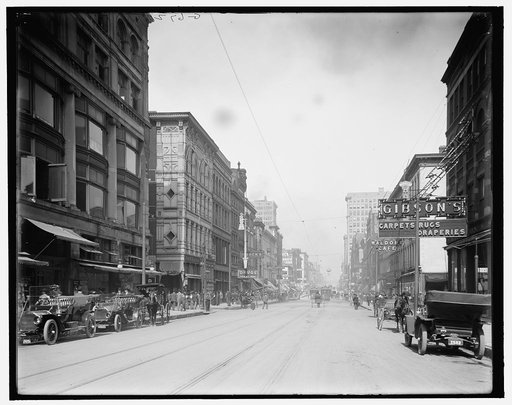 Main Street, north from Gayoso Avenue, Memphis, Tenn.