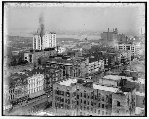 Panorama of New Orleans & the Mississippi River from Greendewald, New Orleans, La.