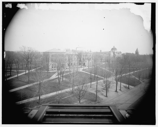 University  of Michigan campus from east, Ann Arbor, Mich.