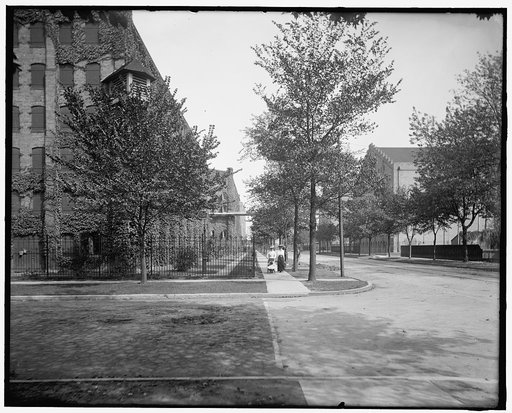 Warehouse, Wyandotte Road, looking east, Hiram Walker & Sons, Walkerville, Ont.