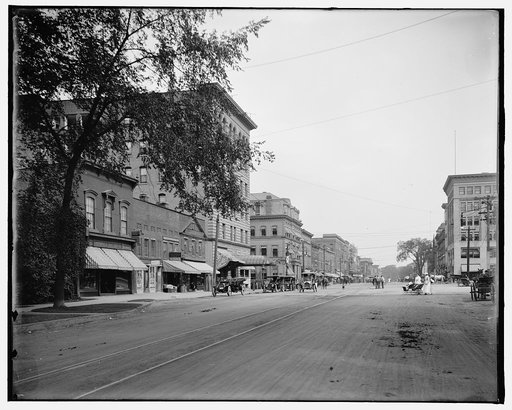 North Street from the park, Pittsfield, Mass.