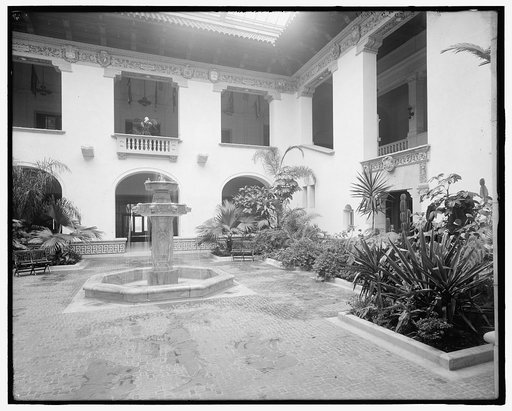 Patio and central fountain, International Bureau of American Republics (Pan American Union), Washington, D.C.