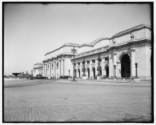 Front facade, new Union Station, Washington, D.C.