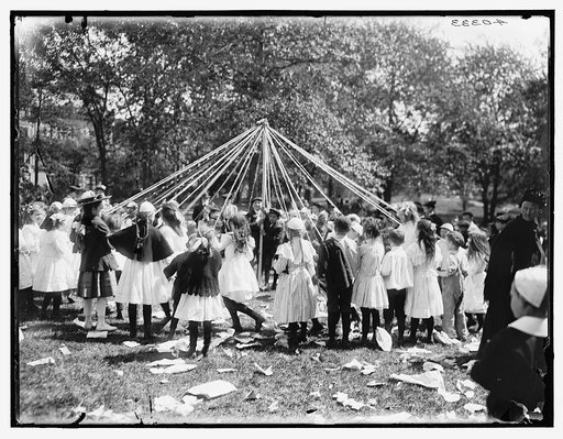 May pole dance, Central Park, New York