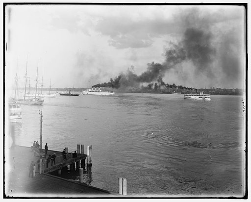 S.S. North Land, Detroit River scene