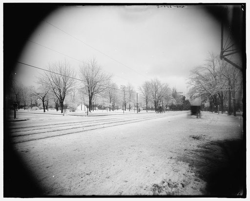 Winter study, Grand Circus Park
