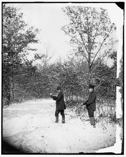 Hunters with guns