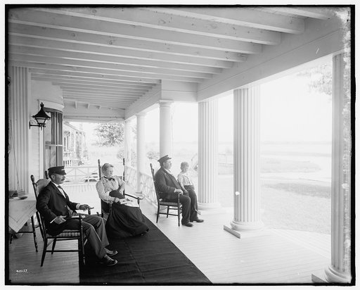 Porch of Morgan residence, St. Clair Flats, Mich.