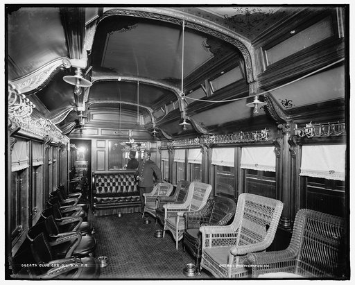 Club car, D.L. & W. R.R. [Delaware, Lackawanna and Western Railroad