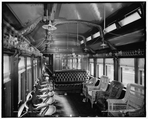 Club car, D.L. & W. R.R. [Delaware, Lackawanna and Western Railroad