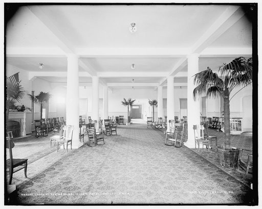 Lobby of the New Arlington Hotel, Petoskey, Mich.