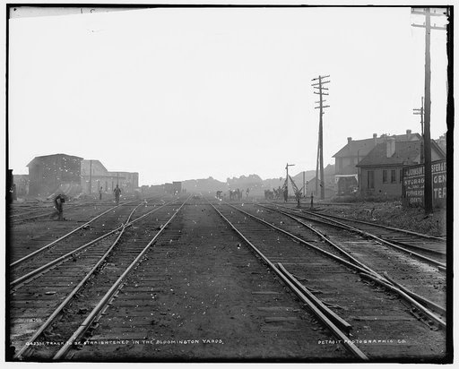 Track to be straightened in the Bloomington yards
