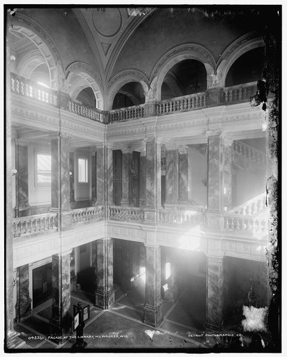 Facade of the library, Milwaukee, Wis.