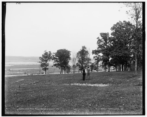 View from picnic grounds, Lemont, Ill's.