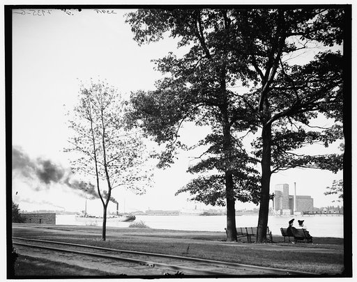 St. Clair River from Pine Grove Park, Port Huron, Mich.