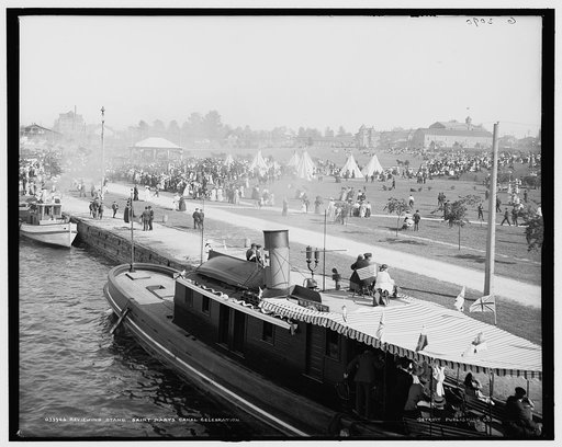 Reviewing stand, Saint Marys [sic] Canal celebration