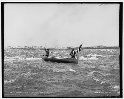 Shooting the rapids, Sault Saint Marie, Mich.