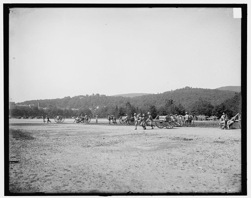 Light artillery drill, hand battery, West Point, N.Y.