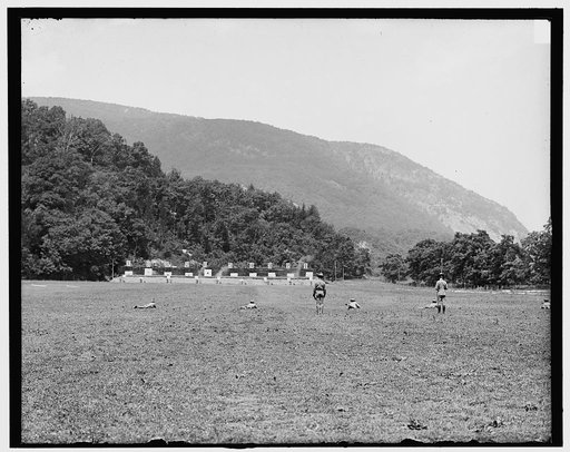 Skirmish target practice at 200 yards, West Point, N.Y.