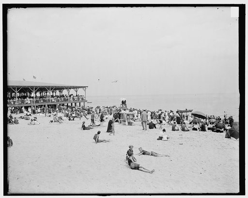 Beach near Ross' Pavilion, Ocean Grove, N.J.
